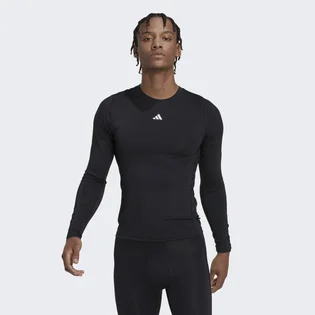 Лонгслів чоловічий Adidas Techfit Training Long Sleeve Black Hk2336