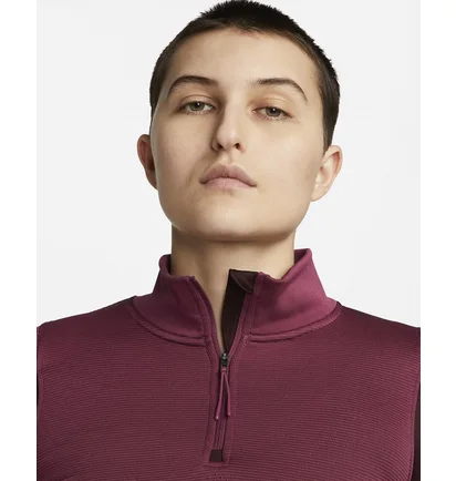 Кофта жіноча Nike 1/4 Therma-Fit Adv City Ready Bordo DV9807-653