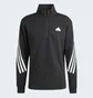 Кофта мужская Adidas Future Icons 3-Stripes Half-Zip Sweatshirt Black IN3314
