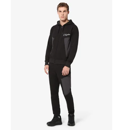 Толстовка чоловіча Australian Fullzip Hoodie In Winter Fleece And Slam Inserts Black Swugc0040-003