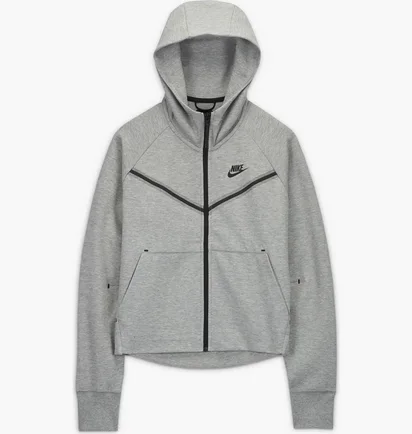Толстовка жіноча Nike Nsw Tech Fleece Windrunner Hoodie Full-Zip Grey CW4298-063