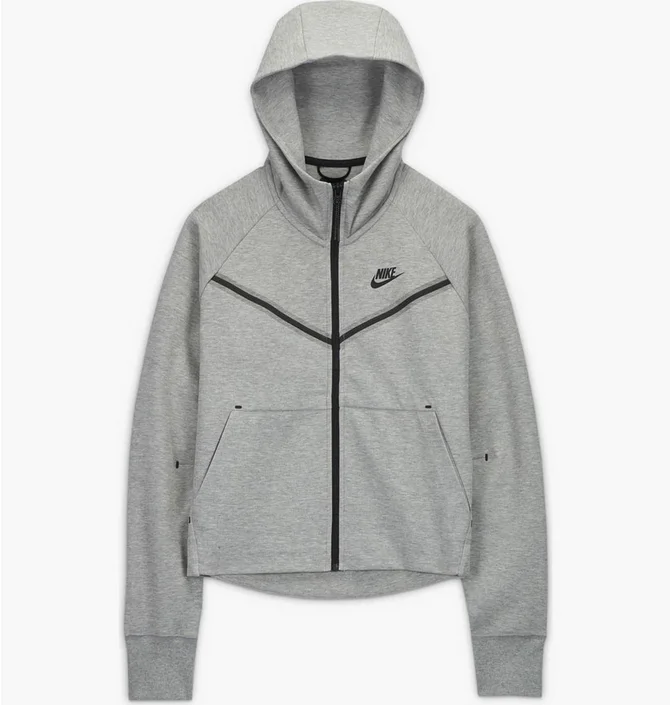 Толстовка жіноча Nike Nsw Tech Fleece Windrunner Hoodie Full-Zip Grey CW4298-063