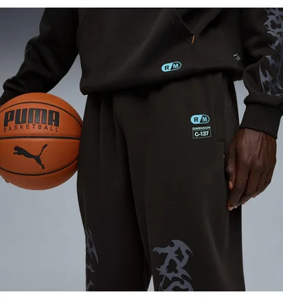 Штаны мужские Puma Hoops X Rick And Morty Black 633095-01