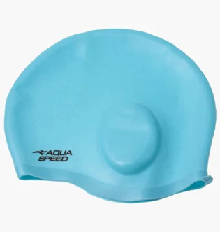 Шапочка для плавания Aqua speed Ear Cap Comfort 9892 Light Blue 289-02