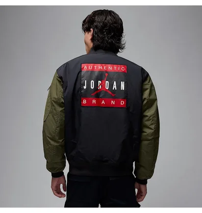 Бомбер чоловічий Air Jordan Renegade Black/Green HQ2664-045