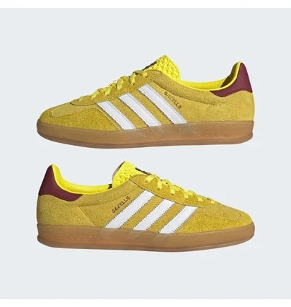 Кроссовки женские Adidas Gazelle Indoor Shoes Yellow IE7003