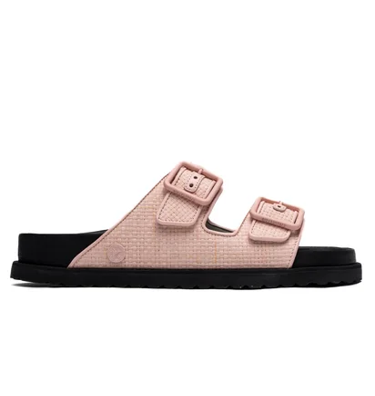 Тапочки унісекс BIRKENSTOCK Arizona Raffia Luxe 1774 Pink 1028842