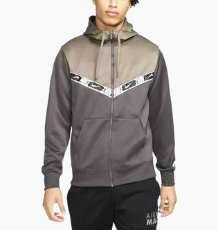 Толстовка мужская Nike M Nsw Repeat Pk Fz Hoodie Grey DM4672-254
