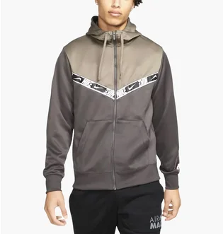 Толстовка мужская Nike M Nsw Repeat Pk Fz Hoodie Grey DM4672-254