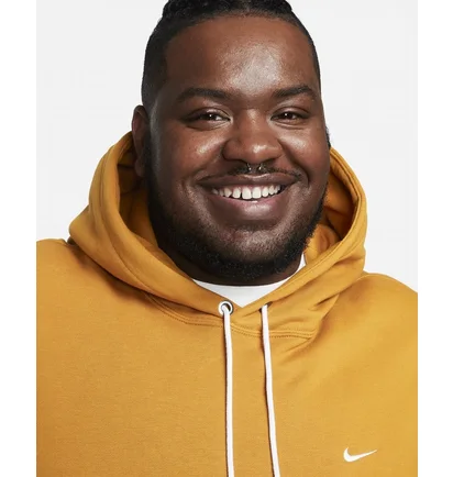 Худі чоловіче Nike Solo Swoosh MenS Fleece Pullover Hoodie Yellow DX1355-754