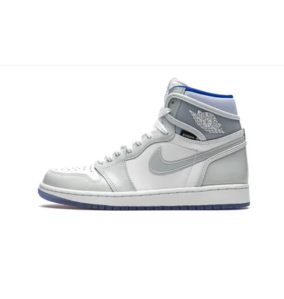Кроссовки мужские Air Jordan 1 High Zoom White/Grey CK6637-104