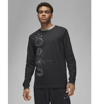 Лонгслів чоловічий Air Jordan Engineered Long-Sleeve Black Dq7370-010