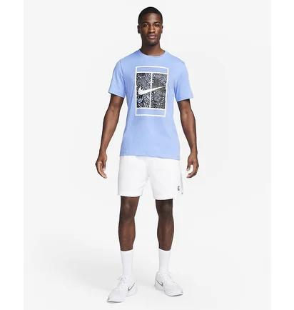 Футболка мужская Nike T-Shirt Court Dri-Fit Light Blue FJ1502-450