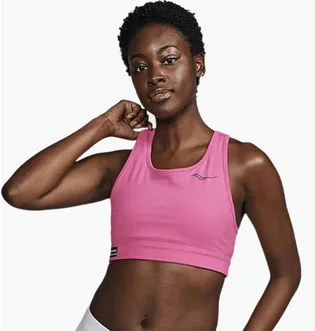Топ женский Saucony Fortify Bra Pink SAW800449-FC