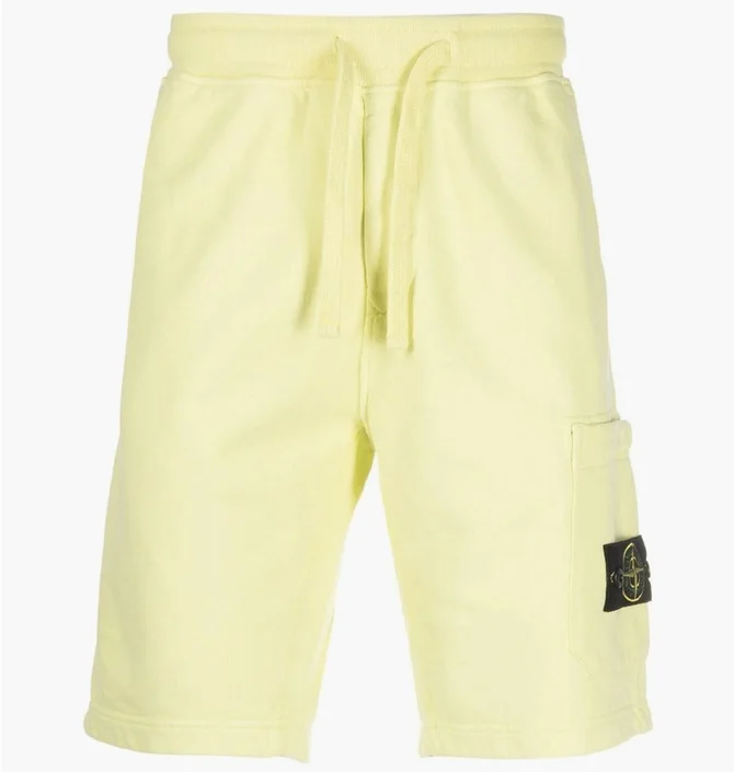 Шорты унисекс Stone Island Crewneck Yellow 771562020-V0031