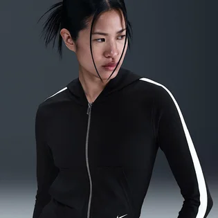 Кофта женская Nike Fz Ls Top Hoodie Kadın Sweatshirt Black IH4061-010