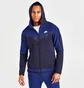 Толстовка чоловіча Nike Sportswear Tech Fleece Taped Full-Zip Hoodie Blue Dv0537-455