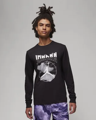 Футболка чоловіча Air Jordan Sport Long-Sleeve T-Shirt Black FD7004-010