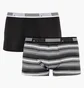 Трусы мужские Puma Worldhood Stripe Black/Grey (2 шт) 501004001-200