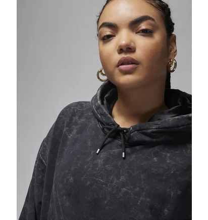 Худи женское Air Jordan Flight Fleece Washed Hoodie Black FN5738-010