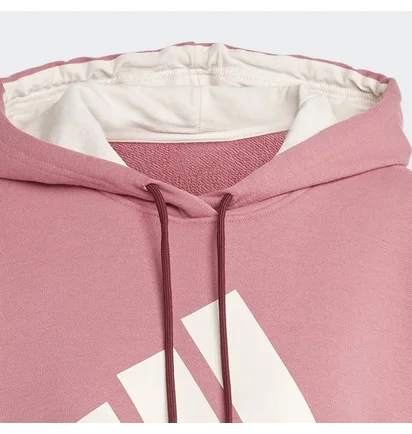Худи женское Adidas Essentials Big Logo Oversized French Terry Hoodie Pink Ic9869