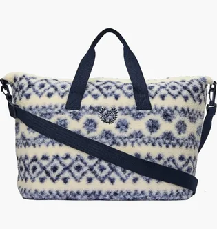 Сумка жіноча Victoria's Secret Cozy Plush Weekender White/Blue 27160241