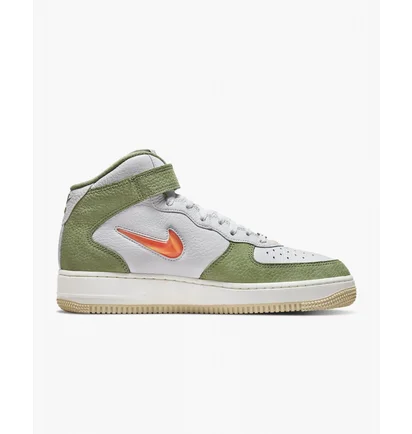 Кросівки чоловічі Nike Air Force 1 Mid Qs MenS Shoes White/Olive DQ3505-100