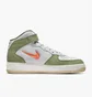 Кросівки чоловічі Nike Air Force 1 Mid Qs MenS Shoes White/Olive DQ3505-100