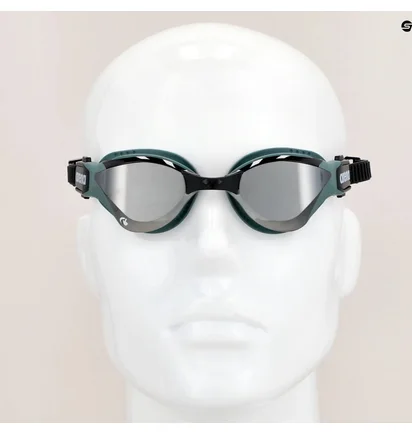 Очки для плавания унисекс Arena Cobra Tri Swipe Mr Black/Olive 002508-560