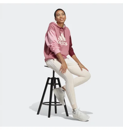 Худи женское Adidas Essentials Big Logo Oversized French Terry Hoodie Pink Ic9869