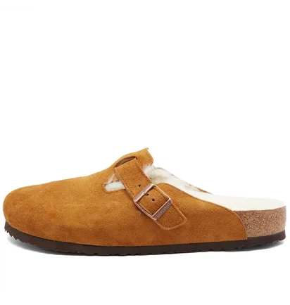 Сандали мужские Birkenstock Boston Fur Brown 1001140