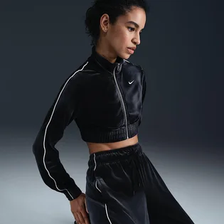 Кофта женская Nike Cllctn Velour Fz Black FZ3679-010