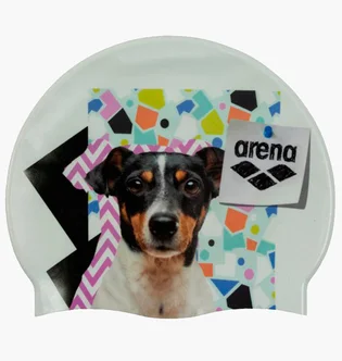 Шапочка для плавания Arena Hd Cap Puppy White/Multi 005572-211