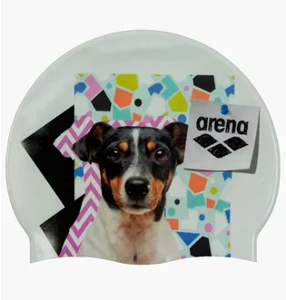 Шапочка для плавания Arena Hd Cap Puppy White/Multi 005572-211