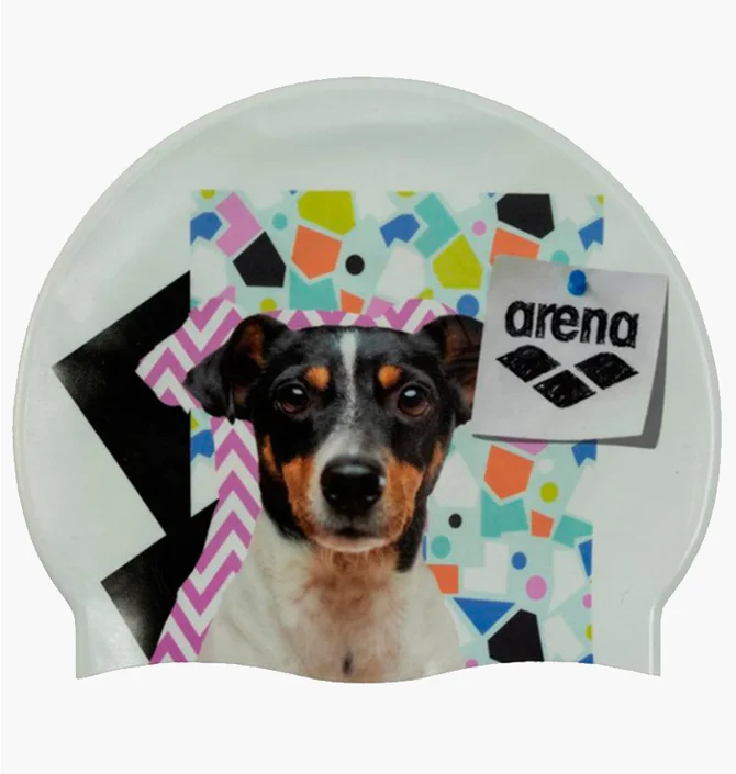 Шапочка для плавания Arena Hd Cap Puppy White/Multi 005572-211