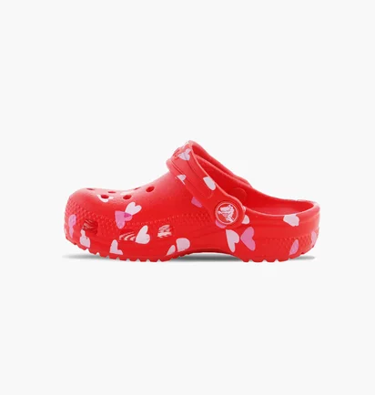 Тапочки детские CROCS Classic Vday Red 209755-6ZR