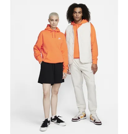 Худі чоловіче Nike Sportswear Club Fleece Pullover Hoodie Orange BV2654-885