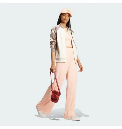 Штани жіночі Adidas Essentials Wide Rib Peach JD0766