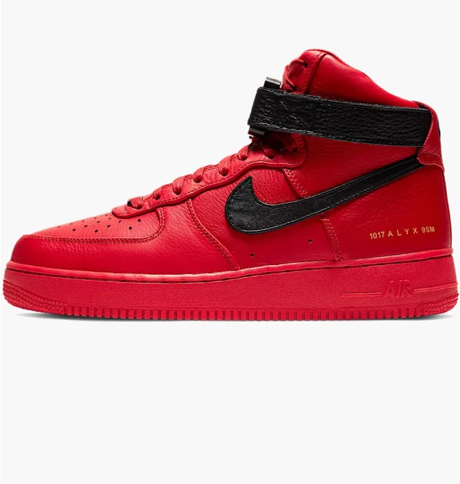 Кроссовки мужские Nike X Alyx Air Force 1 Red CQ4018-601