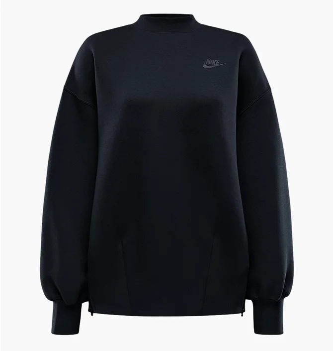 Світшот жіночий Nike W Nsw Tch Flc Os Crew Black FV8041-010