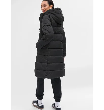 Куртка жіноча Gap Long Puffer Coat Black 724331-00