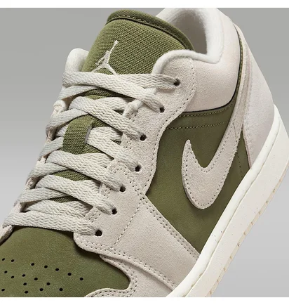 Кроссовки мужские Air Jordan 1 Low Se Beige/Olive HV4089-201