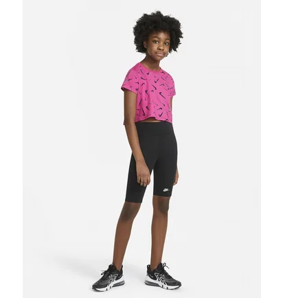 Шорты детские Nike Big Kids (Girls) High-Rise 9 Bike Shorts Black Da1243-010