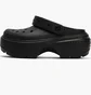 Тапочки жіночі CROCS Stomp Clog Black 209347-001