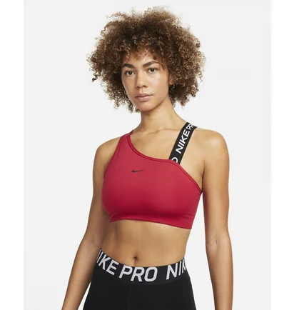 Топ женский Nike Womens Medium-Support Asymmetrical Sports Bra Bordo Dm0570-614