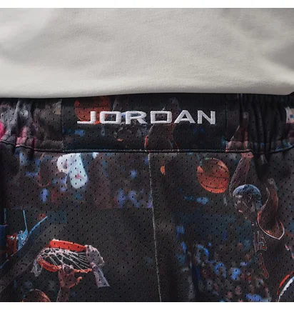 Шорти чоловічі Air Jordan Flight MenS Printed Cat Scratch Shorts Black IF1841-010