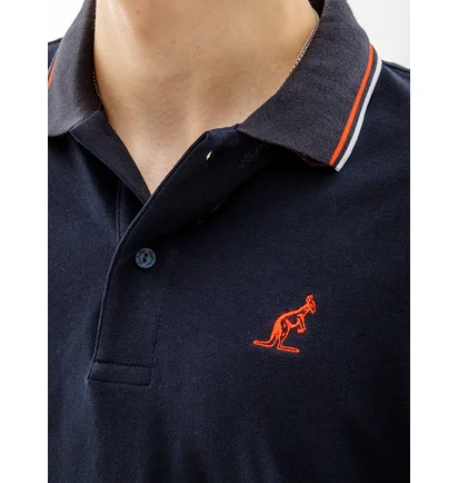 Поло мужское AUSTRALIAN 2-Stripe Pique Polo - R-Fit Blue LSUPO0005-200C