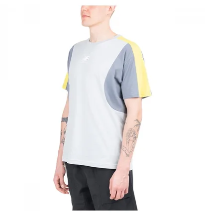 Футболка унісекс New Balance Athletics Color Block T-Shirt White MT11504LCL