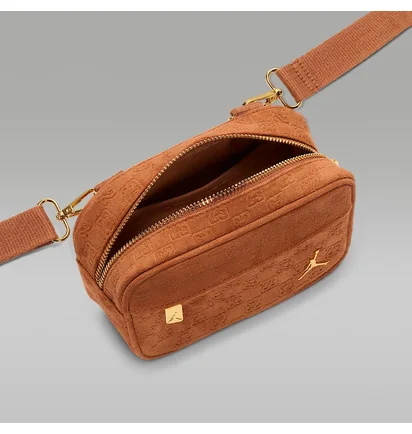 Сумка чоловіча Air Jordan Jam Suede Monogram Camera Brown MA9207-X6X