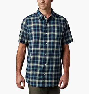 Сорочка чоловіча Columbia Under Exposure Short Sleeve Shirt Blue AJ1238-790